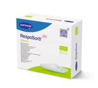 Сорбційна пов'язка RespoSorb Silicone 8см х 8см 1шт силіконова з суперабсорбуючим полімером