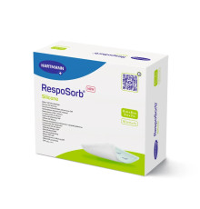 Сорбційна пов'язка RespoSorb Silicone 8см х 8см 1шт силіконова з суперабсорбуючим полімером