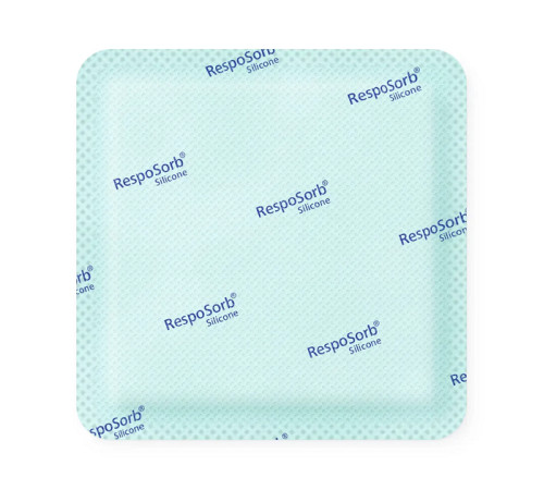 Сорбційна пов'язка RespoSorb Silicone 8см х 8см 1шт силіконова з суперабсорбуючим полімером