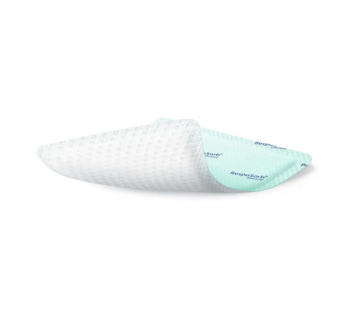 Сорбційна пов'язка RespoSorb Silicone 8см х 8см 1шт силіконова з суперабсорбуючим полімером