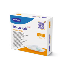 Сорбційна пов'язка RespoSorb Silicone Border 12,5см х 12,5см 1шт самоклеюча з суперабсорбуючим полімером