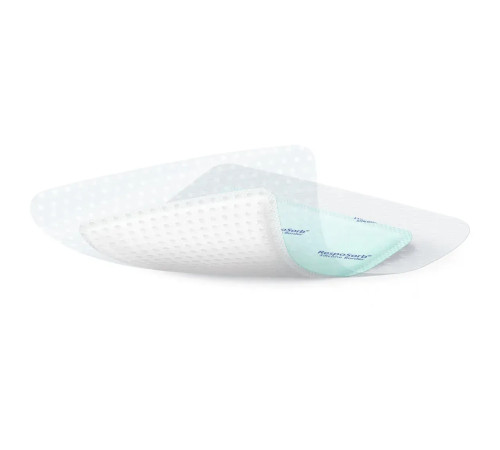 Сорбційна пов'язка RespoSorb Silicone Border 12,5см х 12,5см 1шт самоклеюча з суперабсорбуючим полімером