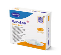 Сорбційна пов'язка RespoSorb Silicone Border 15см х 15см 1шт самоклеюча з суперабсорбуючим полімером