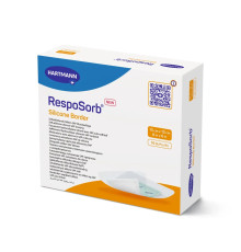 Сорбційна пов'язка RespoSorb Silicone Border 15см х 15см 1шт самоклеюча з суперабсорбуючим полімером