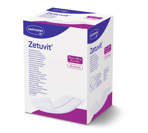 Пов'язка сорбційна Zetuvit 10см х 10см 1шт (4137019-1/4137019)