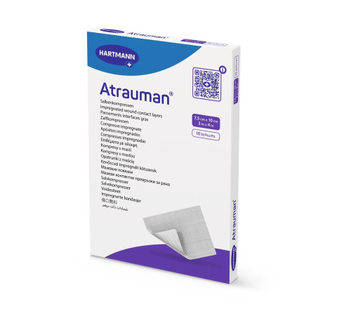 Повязка Atrauman 7,5см х 10см 1шт атравматическая мазевая (Атрауман 7,5см х 10см)