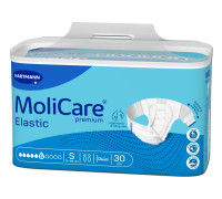 Подгузники для взрослых MoliCare Premium Elastic 6 капель S 30шт с эластичными боковыми вставками