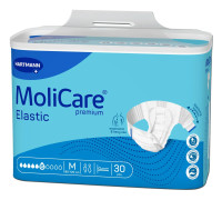 Подгузники для взрослых MoliCare Premium Elastic 6 капель M 30шт с эластичными боковыми вставками