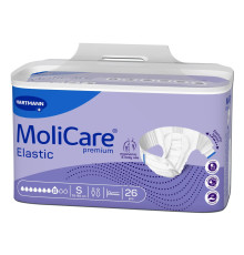 Підгузки для дорослих MoliCare Premium Elastic 8 крапель S 26шт з еластичними бічними вставками