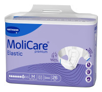Подгузники для взрослых MoliCare Premium Elastic 8 капель M 26шт с эластичными боковыми вставками