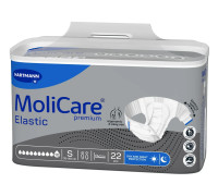Подгузники для взрослых MoliCare Premium Elastic 10 капель S 22шт с эластичными боковыми вставками