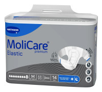 Підгузки для дорослих MoliCare Premium Elastic 10 крапель M 14шт з еластичними бічними вставками
