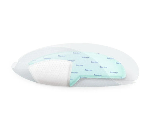 Сорбційна пов'язка RespoSorb Silicone Border Heel 25см х 25см 1шт самоклеюча суперабсорбуюча