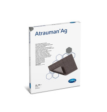 Повязка Atrauman Ag 10см x 10см 1шт, пропитанная серебром (Атрауман Аг 10см x 10см)