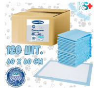 Пелюшки одноразові 60см х 60см 120 шт. Soft Super "Білосніжка"