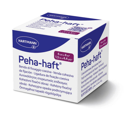 Бінт Peha-haft 4см х 4м 1шт когезивний фіксуючий