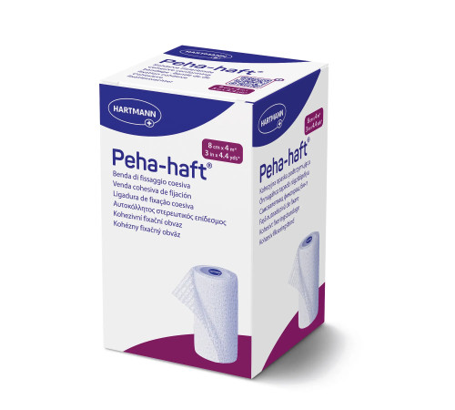 Бінт Peha-haft 8см х 4м 1шт когезивний фіксуючий
