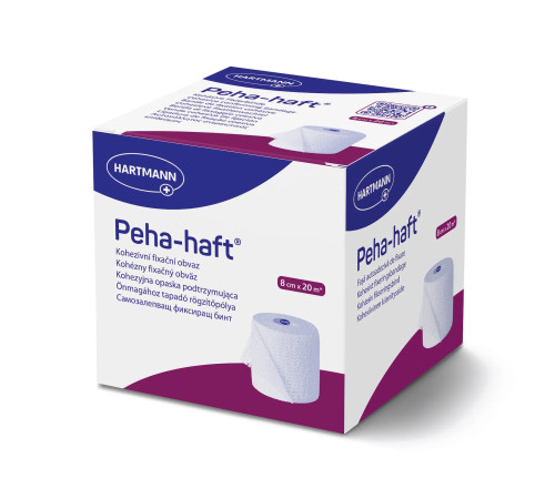 Бінт Peha-haft 8см х 20м 1шт когезивний фіксуючий