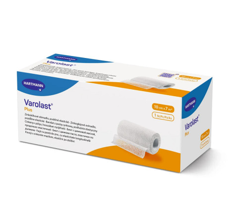 Бінт з цинковою масою, поздовжньо еластичний Varolast Plus / Вароласт Плюс 10см х 7м 1шт