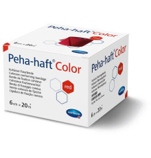 Бінт Peha-haft Color червоний 6 см x 20 м 1шт когезивний фіксуючий