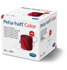 Бінт Peha-haft Color червоний 8 см x 20 м 1шт когезивний фіксуючий
