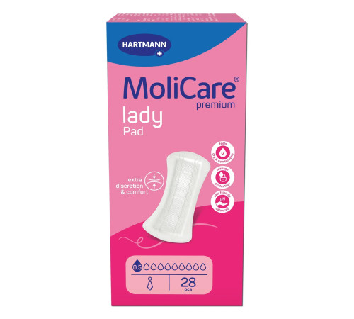 Прокладки урологічні MoliCare Premium lady pad 0.5 краплі 28шт