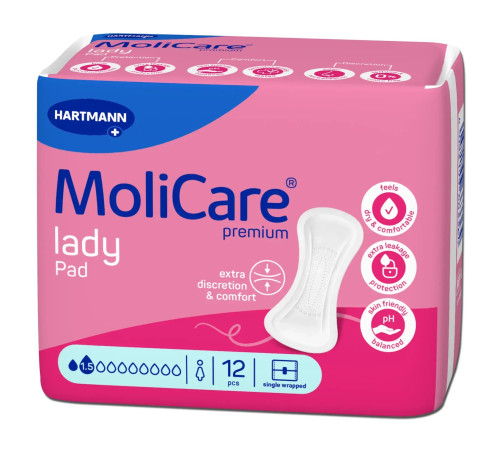 Прокладки урологічні MoliCare® Premium lady pad 1.5 краплі 14шт