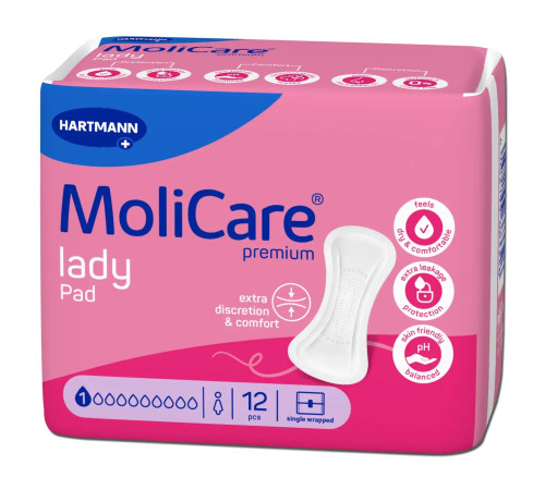 Прокладки урологічні MoliCare® Premium lady pad 1 крапля 14шт