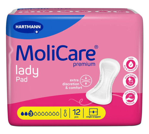 Прокладки урологічні MoliCare® Premium lady pad 3 краплі 14шт