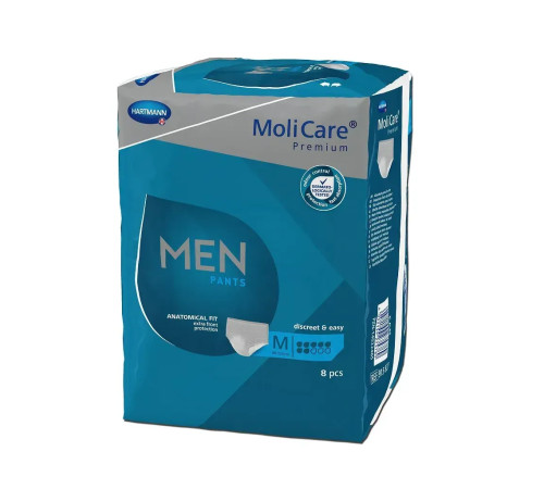 Труси, що вбирають для чоловіків MoliCare Premium MEN PANTS 7 крапель M 8шт