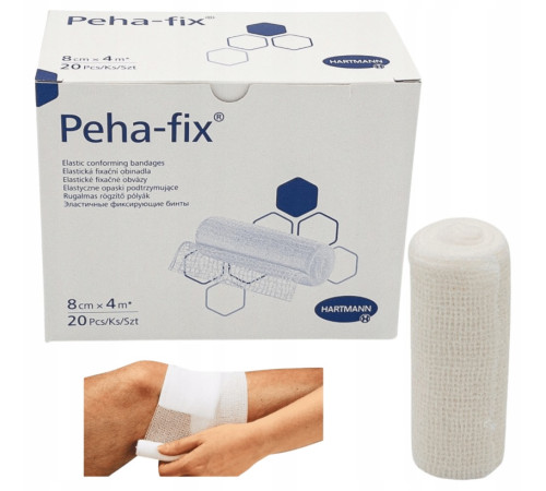Бинт эластичный фиксирующий Peha-fix 8 см х 4 м 20шт