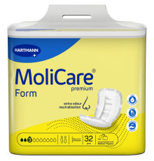 Прокладки анатомічної форми при нетриманні сечі та калу MoliCare Premium Form 3 краплі 32шт