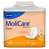 Прокладки анатомічної форми при нетриманні сечі та калу MoliCare Premium Form 4 краплі 32шт