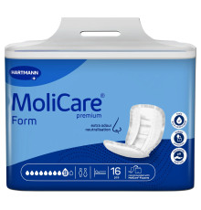 Прокладки анатомічної форми при нетриманні сечі та калу MoliCare Premium Form 9 капель 16шт