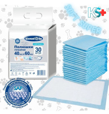 Пелюшки одноразові 40см х 60см 30 шт. Soft Super "Білосніжка"