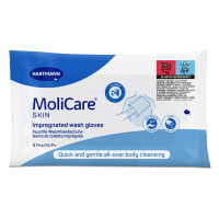 Вологі рукавички для миття MoliCare Skin 8шт (9950830) Paul Hartmann
