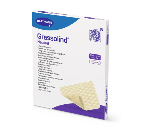 Пов'язка Grassolind neutral 10см х 10см 1шт атравматична мазева