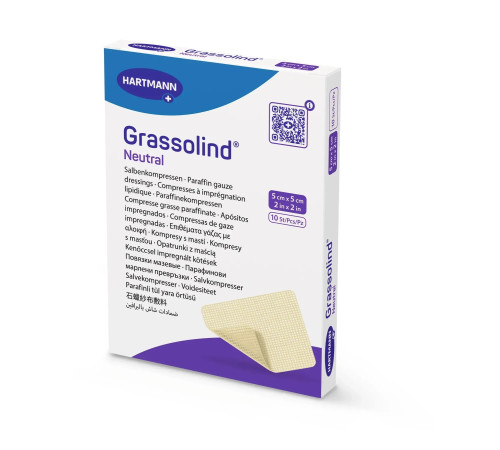 Пов'язка Grassolind neutral 5см х 5см 1шт атравматична мазева