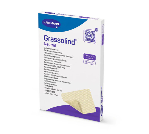 Повязка Grassolind neutral 7,5см х 10см 1шт атравматическая мазевая