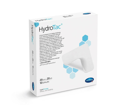Пов'язка губчаста HydroTac 20см х 20см 1шт з гелевим покриттям (6858449)