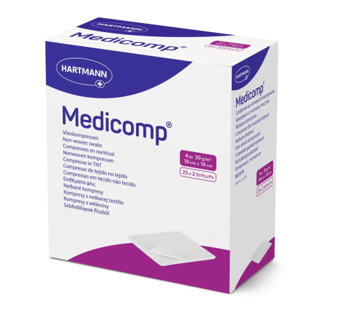 Салфетка Medicomp 10см х 10см 2шт из нетканого материала