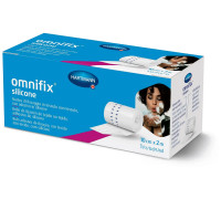 Фиксирующий пластырь из нетканого материала Omnifix Silicone 10см х2м в рулоне с силиконовой клеящейся основой