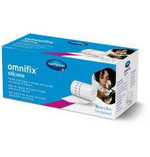 Фиксирующий пластырь из нетканого материала Omnifix Silicone 10см х2м в рулоне с силиконовой клеящейся основой