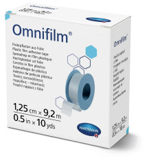 Пластир фіксуючий Omnifilm 1,25 см х 9.2м 1шт з прозорої плівки