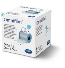 Пластир фіксуючий Omnifilm 5 см х 5 м 1шт із прозорої плівки
