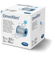 Пластир фіксуючий Omnifilm 5 см х 9.2м 1шт із прозорої плівки