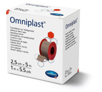 Пластир фіксуючий текстильний Omniplast 2,5см х 5м 1шт