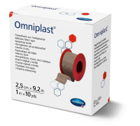Пластырь фиксирующий текстильный Omniplast 2,5см х 9.2м 1шт