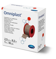 Пластир фіксуючий текстильний Omniplast 2,5см х 9.2м 1шт