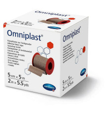 Пластир фіксуючий текстильний Omniplast 5см х 5м 1шт